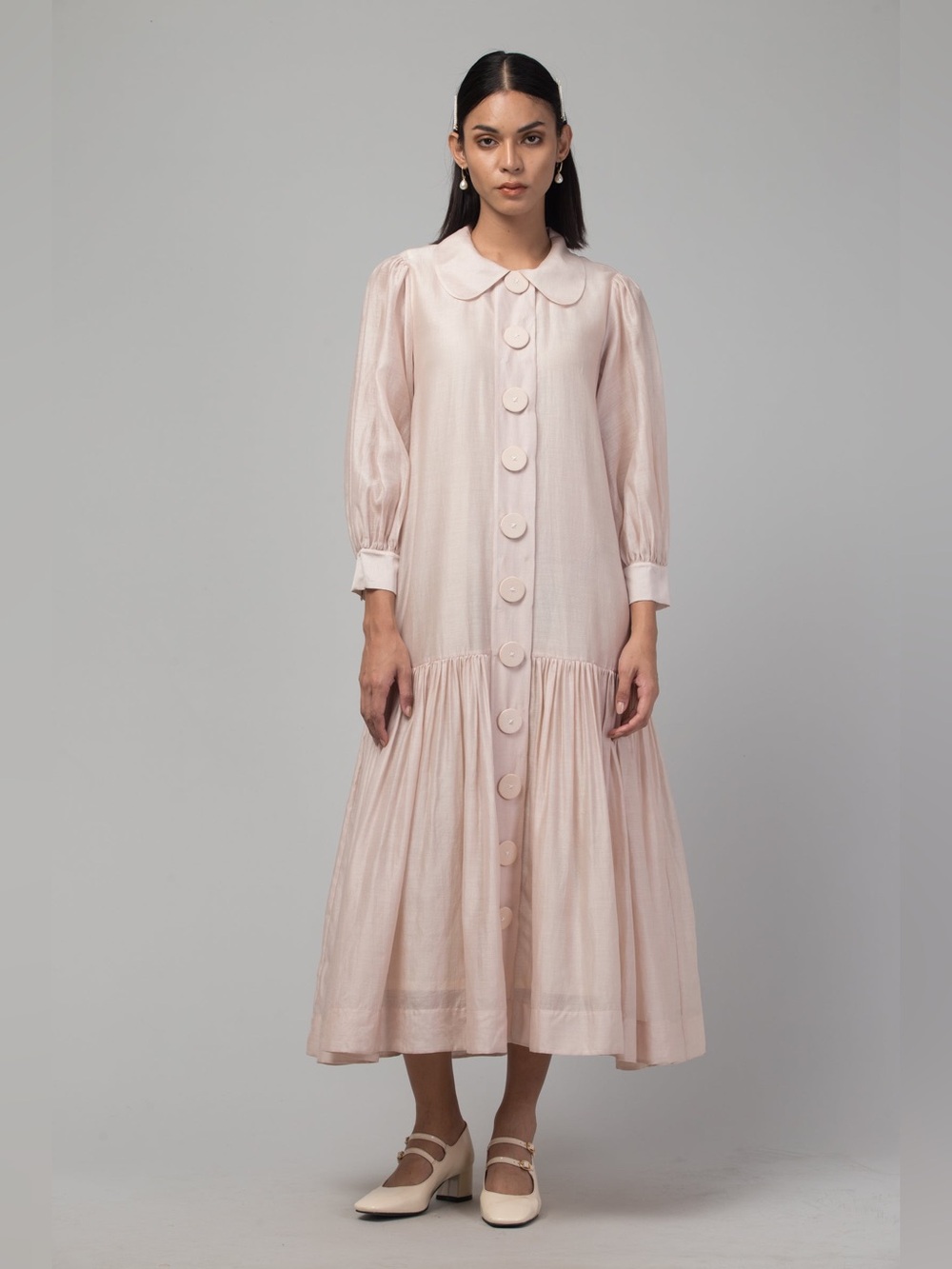 SWGT Collared Button Front Dress - Picture 5 of 7